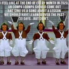 An Oompa Loompa Song For Each Month Of 2020 Oompa Loompa Funny Quotes Sarcasm Funny