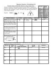 Worksheets are density practice work 1, density work, density work procedure sample size mass volume, practice problems work answer key, name, skill and practice work, metric conversion work, density practice work. Density Take Home Work Pdf Density Practice Worksheet 1 Calculate Density And Identify Substances Using A Density Chart Density Is A Measure Of The Course Hero