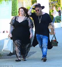 size 22 model tess holliday wows in plunging sheer dress