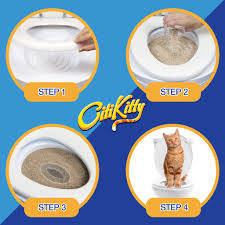 Initially it was when he was new he pooped under the dinning table whilst we were away (my brother was house sitting). Citikitty Cat Toilet Training Kit Citikitty Inc