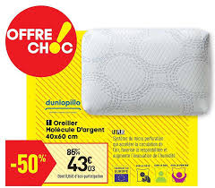 Get the best deals on dunlopillo mattresses. Offre Dunlopillo Oreiller Molecule D Argent 40x60 Cm Chez Conforama