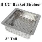 Commercial sink basket strainer