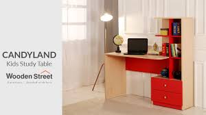Glowing text case study in grunge dark room with wooden floor, black. Kids Study Desk Design 2020 Candyland Kids Study Table Wooden Street Youtube