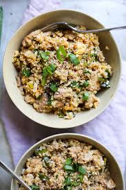 Ginger Scallion Chicken Fried Cauliflower Rice The Defined Dish Recipe In 2020 Chicken Fried Cauliflower Rice Fried Cauliflower Recipes