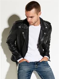 Ricky Biker Jacket Jet Black Multi Size Xs Leather Jacket Men Leather Jeans Men Leather Jacket
