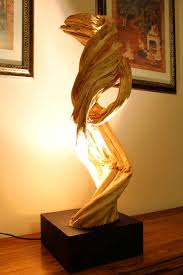 Pedal switch, accepts your 60 watt bulb. Wooden Lamps Driftwood Vine Floor Lamp Pak Beng Kinaree