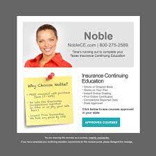 View noble continuing education (www.noblece.com) location in texas, united states , revenue, industry and description. Email Template Wanted For Noble Continuing Education Email Contest 99designs
