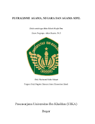 Itu juga dipengaruhi oleh faktor alam, dirinya sendiri, dan masyarakat. Pdf M Ridho Pluralisme Agama Negara Agama Sipil Muchamad R I D H O Hidayat Academia Edu