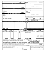 Bill of lading number supplied by the shipper to reference shipment information. Bill Of Lading Blanker Org