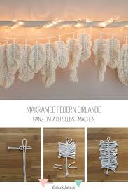 Makramee Federn Als Wandhanger Selber Basteln Blog Dreieckchen Lifestyle Blog Dreimalanders In 2020 Makramee Selber Machen Girlanden Selber Basteln