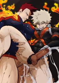my hero academia, endeavor (boku no hero academia), endeavor (my hero  academia), enji todoroki, katsuki bakugou - Rule 34 World