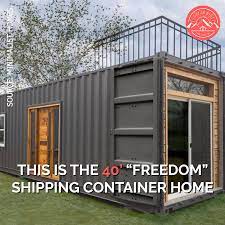 40 Freedom Shipping Container Home By Michigan-based Minimalist Homes Video Video Container House Container House Design Container House Plans