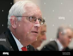 Michael Jacobi, chief financial officer, Armin Meyer, chairman of the board  and chief exective officer, and Brendan Cummins, chief opeerating officer,  from left, comment the half year results of Ciba Speciality Chemicals,