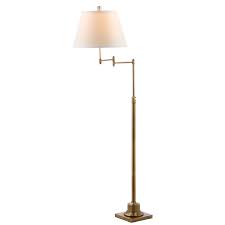 Safavieh Lighting 60 Inch Ingram Swivel Gold Floor Lamp 16 X16 X54 5 68 5 With Images Swing Arm Floor Lamp Lamp Floor Lamp