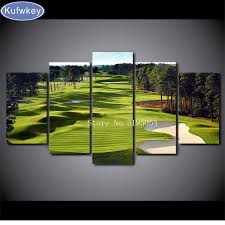 Cheap Mosaic Needlework Buy Quality Diamond Mosaic Directly From China 5d Diy Suppliers Golf Course 5d Customized Canvas Art Forest Wall Art Canvas Pictures