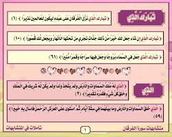 لمسات و متشابهات و أسباب النزول لسورة الفرقان حكايات من الأحلام