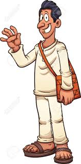 Tan Mann In Der Weißen Kleidung Und Sandalen. Lizenzfrei nutzbare SVG,  Vektorgrafiken, Clip Arts, Illustrationen. Image 63518210.