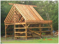 Learn how to build a small pole barn by hand. Pole Barn Plans
