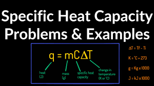 Specific Heat Capacity Q Mc T Examples Practice Problems Initial And Final Temperature Mass Youtube