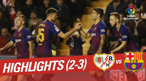 Sigue en vivo el partido de octavos de final de la copa del rey de fútbol entre el rayo vallecano y el barça. Resumen De Rayo Vallecano Vs Fc Barcelona 2 3 Youtube