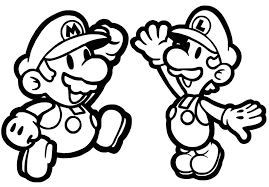 Mario Ausmalbilder Kostenlos Mario Und Luigi Ausmalbilder Ausmalen