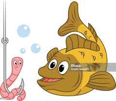 Vetores de Peixe E Minhoca e mais imagens de Anzol de pesca - Anzol de  pesca, Com Fome, Comida - iStock