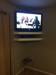 Maybe you would like to learn more about one of these? Floating Corner Tv Shelves Corner Tv Shelves Floating Corner Tv Stand Tv In Bedroom