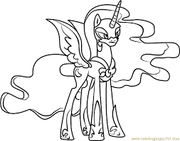 Download and print these nightmare moon coloring pages for free. Nightmare Moon Coloring Page For Kids Free My Little Pony Friendship Is Magic Printable Coloring Pages Online For Kids Coloringpages101 Com Coloring Pages For Kids