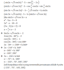 Contoh soal sistem persamaan linear menggunakan matriks + pembahasan. Rangkuman Contoh Soal Pembahasan Trigonometri