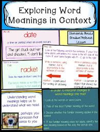 Word Meanings Context Clues Powerpoint Context Clues Words English Word Meaning