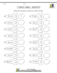 Multiplication Facts Worksheets 7 Times Table Rockets Gif 1000 1294 Math Fact Worksheets Times Tables Worksheets 4 Times Table Worksheet