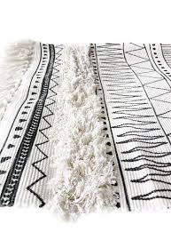 Black And White Boho Rug Small Nordic Area Rug Geo Printed Rug Bohemian Rug Small Bohemian Etsy Rugs On Carpet Bohemian Area Rugs Rug Inspiration