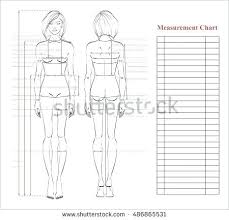 Apparel Size Chart Clothing Measurement Template Ladies