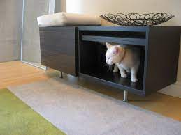Diy Cat Box Cabinet Evanandkatelyn Com Cat Litter Box Furniture Litter Box Furniture Cat Box