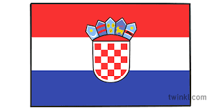 Chorwacja papieru flaga szpilka na światowej mapie, pojęcie wizerunek. Chorwacja Flaga 1 Illustration Twinkl