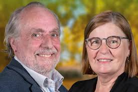 Gilles Pétel et Catherine Pham, les candidats de l'Union de la gauche aux  Martres-de-Veyre (Puy-de-Dôme)