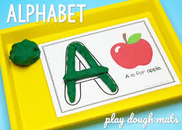 We are learning letters through sensory play using these free printable alphabet playdough mats. Alphabet Play Dough Mats Pre K Pages