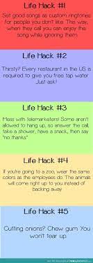 Lifehack contributor judy belmont offers up 10 essential tips on how you can lifehack, rather than being hacked by life. 5 Life Hacks Funsubstance 1000 Life Hacks Useful Life Hacks Life Hacks