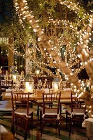 Glittering With Lights Wedding Party Lights Decor Outdoors Trees Pretty White Country Formal Backyard Classic Setting Tab Dream Wedding Wedding Outdoor Wedding
