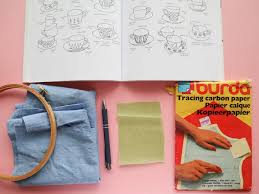Hand embroidery designs pencil sketch/how to d. How To Transfer Embroidery Patterns Onto Dark Fabric My Poppet Makes