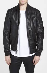 New Rogue State Leather Bomber Jacket Msrp 695 Black Size Xl Fashion Clothing Black Leather Bomber Jacket Leather Bomber Jacket Leather Jacket Men