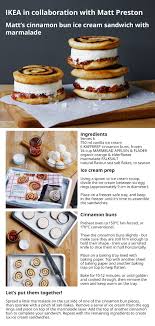 Ikea X Matt Preston Ice Cream Sandwich Australia Food Cinnamon Buns