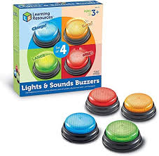 Perfect as team play buzzers for sharing among team players or just to magnify the action as your players jump to be. Learning Resources Lights And Sounds Buzzers Game Show And Classroom Buzzers Family Game Night Game Show Buzzers Classroom Accessories Set Of 4