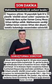 Batman'da, intihar eden i̇pek er'e (18) cinsel saldırıda bulunduğu iddiasıyla tutuksuz yargılanan musa orhan'ın, bugün ikinci kez hakim karşısına çıktı. Siirt Paylasim Batman Da Ipek Er E Tecavuz Edip Olmesine Facebook