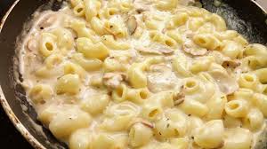 Stir in flour and bouillon until roux is well blended. Bhai Log Ka Recipe Mushroom White Sauce Pasta Hindi Macaroni Recipes White Sauce Pasta Food