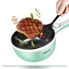 Dezin Electric Hot Pot Upgraded Non Stick Saute Pan Rapid Noodles Cooker 1 5l Mini Pot For Steak Hot Pot Hot Pot Recipe Saute Pan