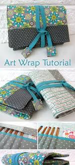 Wrap Roll Up Pencil Case Storage Bag Tutorial Bags Tutorial Sewing Case Diy Pencil Case Diy Knitting Needle Case Knitting Bag Sewing Pattern
