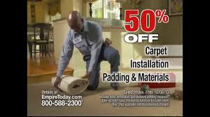 If you call them, they will send a sales professional to your home who will show you samples and try to close the sale on the spot. Empire Today 50 50 50 Sale Tv Spot Ispot Tv
