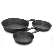 General Store Addlestone 3 Pc 10 8 6 Skillet Set Asst Sizes Round Black Preseasoned Best Cookwa In 2020 Cast Iron Skillet Set Skillet Sets Cast Iron