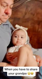 That mean mug 😂 #fyp #grandpaandgranddaughter #parati